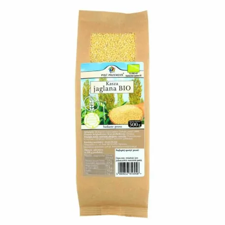 Kasza Jaglana BIO Bezglutenowa 500 g - Pięć Przemian