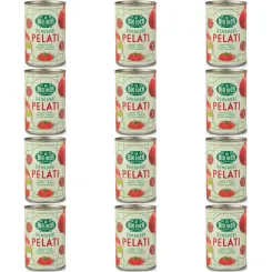 12 x Pomidory Pelati Bez Skóry w Puszce Bio 400 g (240 g)  - La Bio Idea