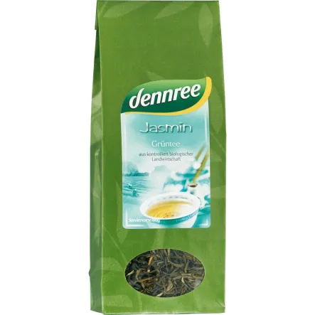 Herbata Zielona Jaśminowa Liściasta Bio 100g - Dennree