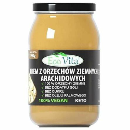 Krem z Orzechów Ziemnych 100% 900 g - EOOVITA- Krem Orzechowy Masło Orzechowe