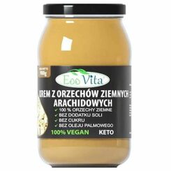 Krem z Orzechów Ziemnych 100% 900 g - EOOVITA- Krem Orzechowy Masło Orzechowe