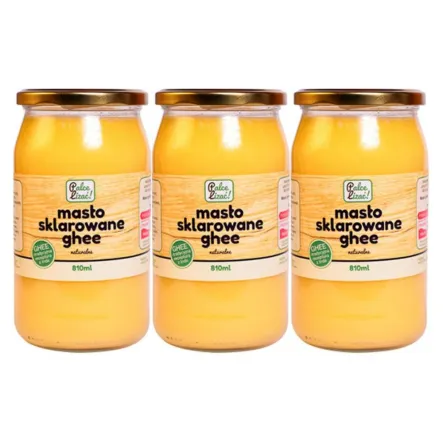 3 x Masło Sklarowane Ghee 810 ml - Palce Lizać
