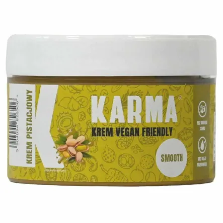 Krem Pistacjowy Bez Dodatku Cukru SMOOTH Vegan Friendly 200 g - Karma