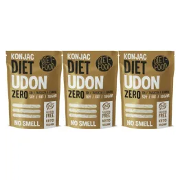 3 x Makaron Konjac Udon Bezglutenowy  270 g (200g) - Diet-Food