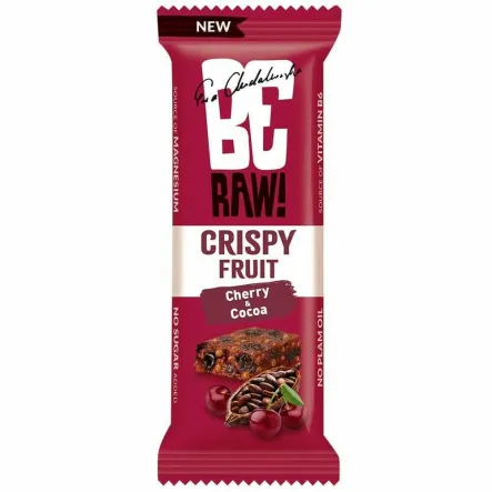 Baton Owocowy Wiśnia i Kakao Crispy Fruit 40 g - BeRaw