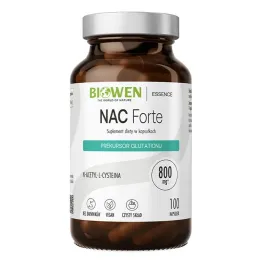 NAC Forte N-Acetylo-L-Cysteina 800 mg 100 Kapsułek - Biowen