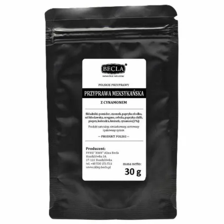 Przyprawa Meksykańska z Cynamonem 30 g - Becla (03.12.2025)