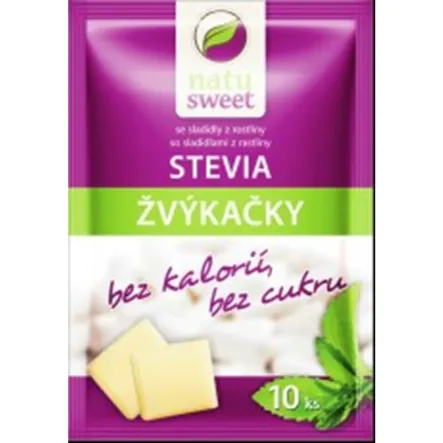 Guma Do Żucia Słodzona Glikozydami Stewiolowymi 7,5 g - Natusweet