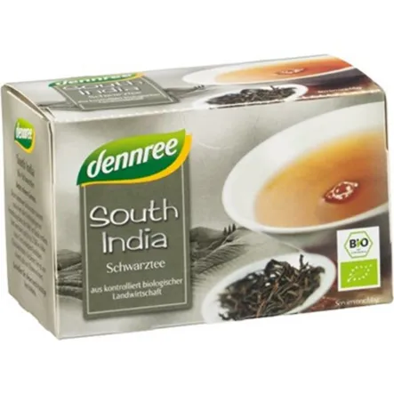 Herbata Czarna Południowe Indie Ekspresowa Bio 20 x 1,5 g Dennree