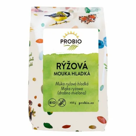 Mąka Ryżowa Pełnoziarnista Bezglutenowa Bio 450 g - Probio - Przecena Krótka Data Minimalnej Trwałości
