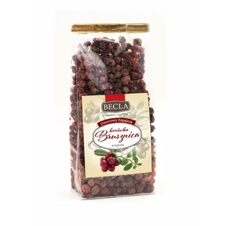 Borówka Brusznica Suszona Eko 50 G - Owocowy Zagajnik