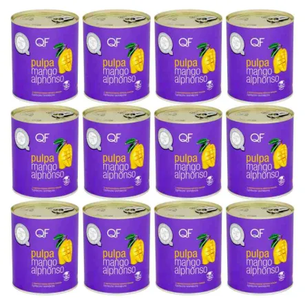 12 x Pulpa z Mango Alphonso Bez Dodatku Cukru 850 g - QF