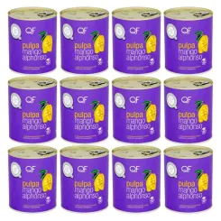 12 x Pulpa z Mango Alphonso Bez Dodatku Cukru 850 g - QF