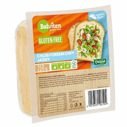Chleb Bezglutenowy Foremkowy Jasny 250 g - Balviten