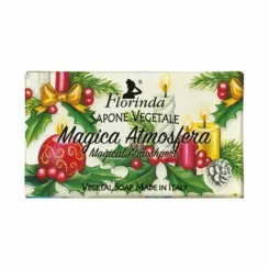 Xmas Mydło w Kostce Magiczna Atmosfera, Czerwona Pomarańcza 100 g - Florinda