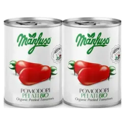 2 x Pomidory Bez Skórki Bio 400 g - Manfuso
