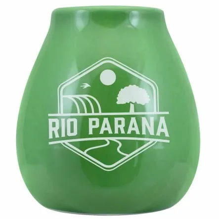 Tykwa Ceramiczna z Logo Rio Parana Zielona 330 ml