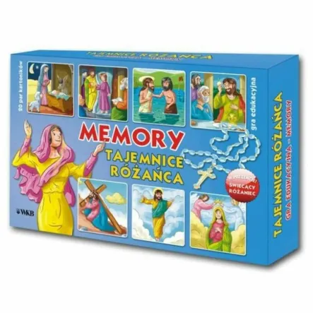 Tajemnice Różańca Gra Memory +Świecący Różaniec w Prezencie