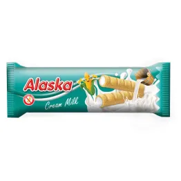 Rurki Kukurydziane z Kremem Mlecznym Bezglutenowe 18 g - Alaska