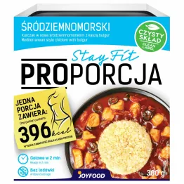 Kurczak w Sosie Śródziemnomorskim z Kaszą Bulgur i Warzywami 300 g - Joyfood