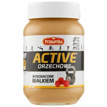 Pasta Orzechowa ACTIVE z Białkiem 470 g - Primavika