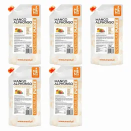 5 x Puree Mango Alphonso Premium Pulpa 1 kg Menii