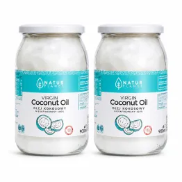 2 x Olej Kokosowy Nierafinowany Virgin 100% Tłoczony na Zimno 900 ml - Natur Planet