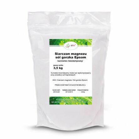 Siarczan Magnezu -  Sól Gorzka Epsom 3,5 kg Vivio