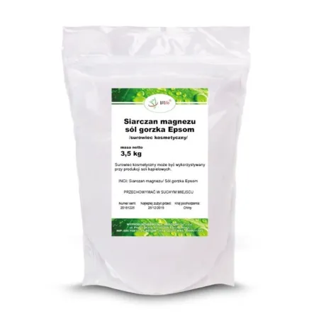 Siarczan Magnezu -  Sól Gorzka Epsom 3,5 kg Vivio