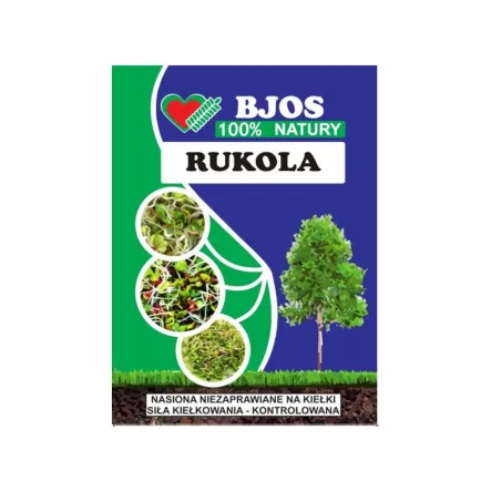 Nasiona na Kiełki Rukola 80 g Bjos - Przecena Krótka Data Minimalnej Trwałości