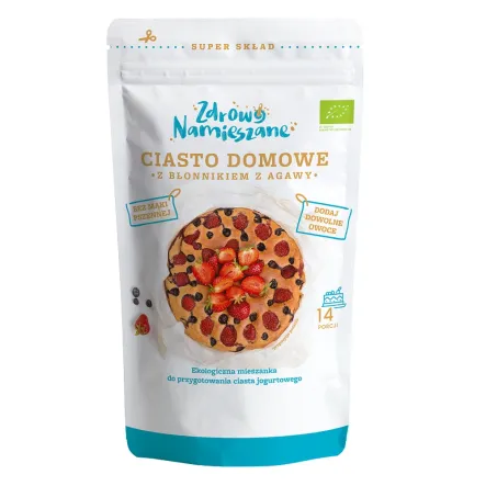 Mieszanka Na Ciasto Domowe z Błonnikiem z Agawy Bio 300 g - Zdrowo Namieszane