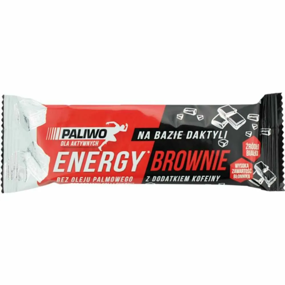 Baton Energy Brownie + Kofeina 50 g - Paliwo Dla Aktywnych