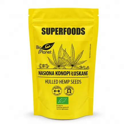 Nasiona Konopi Łuskane Bio 200 g - Bio Planet