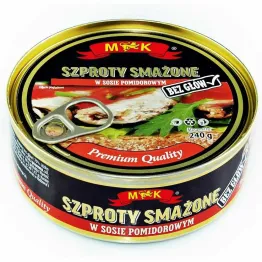 Szproty Smażone w Sosie Pomidorowym 240 g - MK