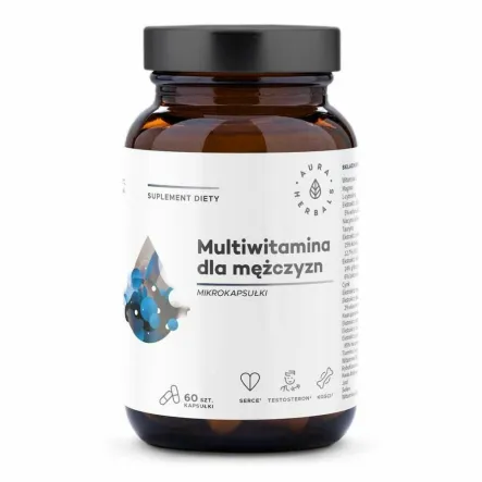 Multiwitamina Dla Mężczyzn Mikrokapsułki 60 Kapsułek - Aura Herbals