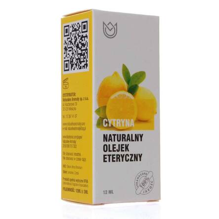 Naturalny Olejek Eteryczny Cytryna 12 ml - Naturalne Aromaty