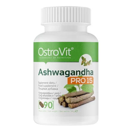 OstroVit Ashwagandha PRO15 90 Tabletek 54 g