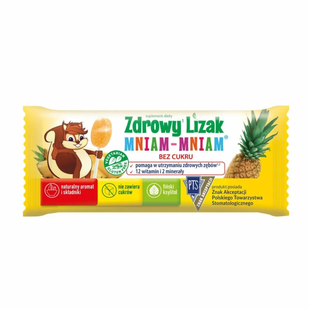 Zdrowy Lizak Mniam - Mniam ANANAS Łezka 6 g - Starpharma