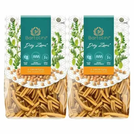2 x Makaron z Ciecierzycy Warkocz 250 g - Bartolini