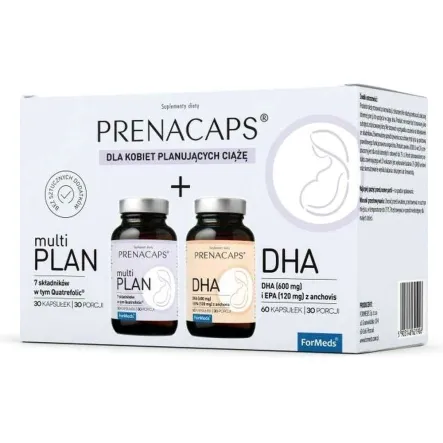 PRENACAPS MultiPLAN plus DHA (30 +60 Kapsułek) - Formeds