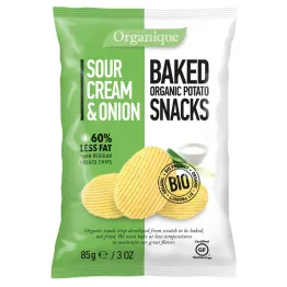 Chipsy Ziemniaczane o Smaku Śmietankowo-Cebulowym Bio 85 g McLloyd's