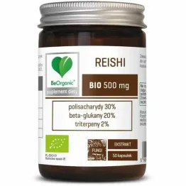 Reishi Bio 500 mg 50 Kapsułek - BeOrganic