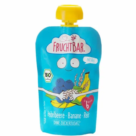 Mus Borówka Banan Ryż Eko 100 g Fruchtbar