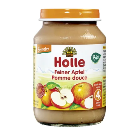 Deser Dla Niemowląt Jabłko Bio 190 G - Holle - od 4 mc