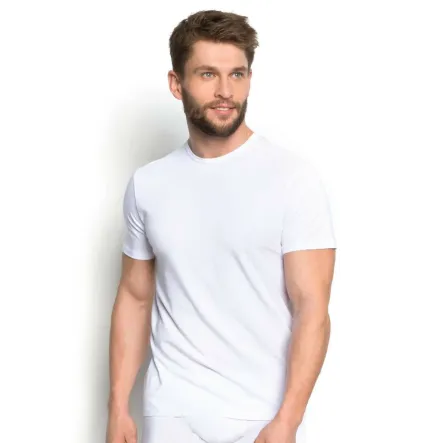 Koszulka Męska Bambusowa T-SHIRT Biała Rozmiar XXL - Henderson