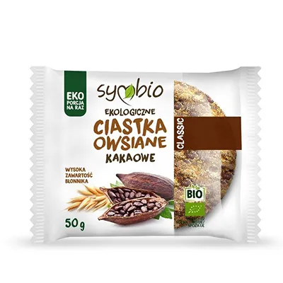 Ciastka Owsiane Kakaowe Bio 50g Symbio