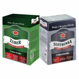 Zuber - Karton 3 l - Woda Lecznicza - Krynica + Słotwinka - Karton 3 l - Woda Lecznicza - Krynica