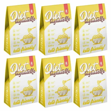 6 x Makaron Konjac Diet Tagliatelle 400 g (300 g) - Cheat Meal