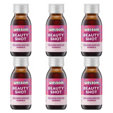 6 x Shot Beauty (Kolagen Rybi, Acerola) 60 ml - Welsom