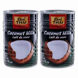 Mleczko Kokosowe 17-19% 400 ml Real Thai - Zestaw 2 x 400 ml